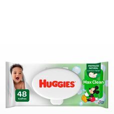 Lenço Umedecido Huggies Max Clean com 48 Unidades