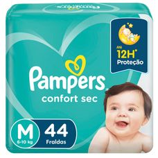 Fralda Pampers Confort Secmega Tamanho M Descartávelcom 44 Unidades