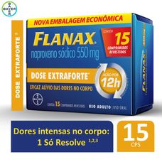 Flanax Bayer 550mg com 15 comprimidos revestidos