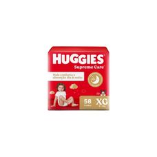 Fralda Huggies Supreme Care Hiper XG 58 Unidades