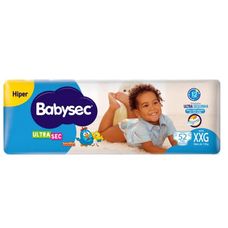 Fralda Babysec Galinha Pintadinha Ultrasec Hiper Tamanho XXG 52Unidades