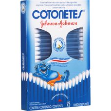 Cotonetes Johnson & Johnson com 75 Unidades