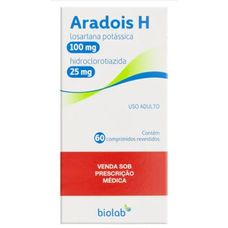 Aradois H Biolab 100mg+ 25mg com 60 comprimidos revestidos