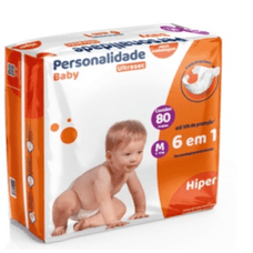 Fralda Personalidade Ultra Sec Hiper M com 80 Unidades