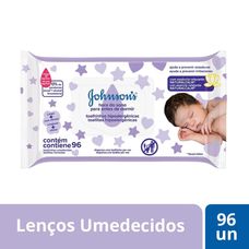 Lenço Umedecido JohnsonS & JohnsonS Baby Hora Do Sono com 96 Unidades