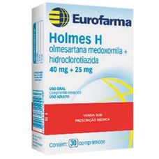 Holmes H Eurofarma 40mg+ 25mg com 30 comprimidos revestidos
