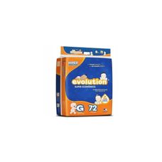 Fralda Descartável Evolution Econômico Hiper Tamanho G Com 72 Unidades