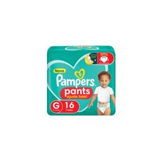 Fralda Pampers Pants Ajuste Total Tamanho G com 16 Unidades