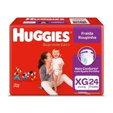 Fralda Huggies Supreme Care Roupinha Tamanho Xg com 24 Unidades