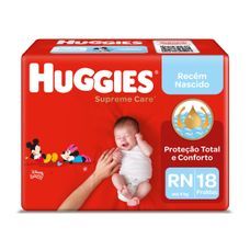 Fralda Huggies Supreme Care Rn com 18 Unidades