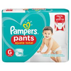 Fralda Pampers Pants Ajuste Total Tamanho G 36 Unidades
