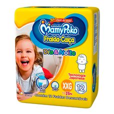 Fralda Mamypoko Dia&Noite Calça Jumbo Tamanho Xxg com 12 Unidades