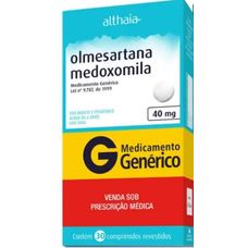 Olmesartana Medoxomila Althaia 40mg com 30 comprimidos revestidos