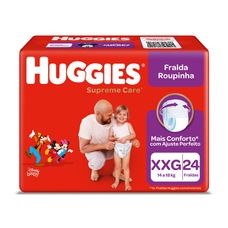 Fralda Huggies Supreme Care Roupinha Mega Xxg com 24 Unidades