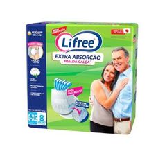 Fralda Ad. Lifree Extra Absorcao G/xg C/8un