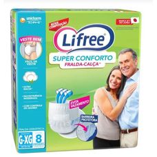 Fralda Ad. Lifree Super Conforto G/xg C/8un