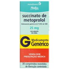 Succinato Metoprolol Medley 25mg com 30 comprimidos