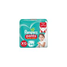 Fralda Pampers Pants Ajuste Total Tamanho Xg com 66 Unidades
