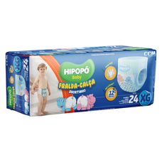 Fralda Hipopó Baby Calça Jumbo Shortinho Xg com 24 Unidades