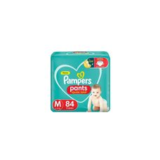 Fralda Pampers Pants Ajuste Total Tamanho M com 84 Unidades