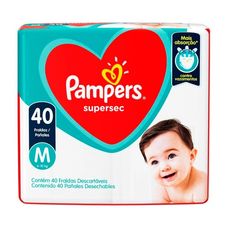 Fralda Pampers Supersec Mega M 40 Unidades