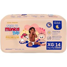 Fralda Turma da Mônica Premium Jumbo XG 14 Unidades
