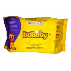Toalha Umedecida Isababy Hidratação Leve 96 Pague 88