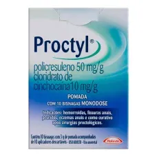 Proctyl Takeda 100mg+ 27mg com 10 aplicadores Monodose 3g