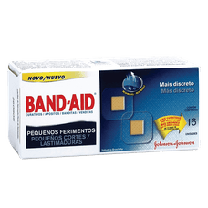 Curativos Band-Aid Pequenos Ferimentos com 16 Unidades