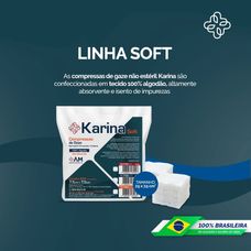 Compressa de Gaze Karina 9 Fios com 500 Unidades