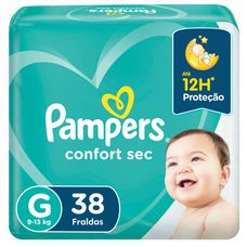 Fralda Pampers Confort Secmega Tamanho G Descartável com 38 Unidades