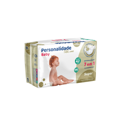 Fralda Personalidade Baby Total Care Econômica Tamanho Xxg com 42 Unidades