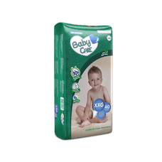 Fralda Baby Care Infantil Tamanho Xxg com 40 Unidades