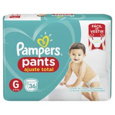 Fralda Pampers Pants Ajuste Total Tamanho G 36 Unidades