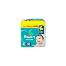 Fralda Pampers Confort Sec Super G com 60 Unidades