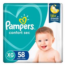 Fralda Pampers Confort Sec Super Xg com 58 Unidades