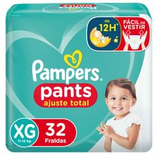 Fralda Pampers Pants Ajuste Total Xg 32 Unidades