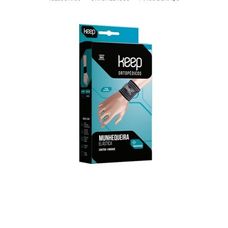 Munhequeira Keep Elástica Flex Na Cor Preta De Tamanho Único