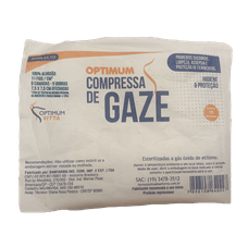 Compressa Gaze Estéril Optimum Vitta 11 Fio com 10 Unidades