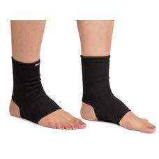 Tornozeleira Mercur Elástica Preta Tamanho G com 1 Par