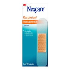 Curativo 3M Nexcare Transparente com 10 Unidades