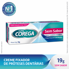 creme Corega Ultra Glaxosmithkline Sem Sabor 19g