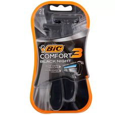 Aparelho de Barber Bic Comfort 3 Black Night com 2 Unidades
