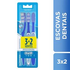 Escova Dental Oral B 123 Limpeza Brilhante Leve 3 Pague 2
