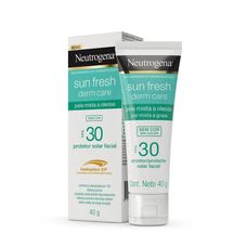 Protetor Solar Facial Neutrogena Sun Fresh Derm Care Fps 30 40g