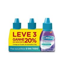 Kit Corega Po Leve 3 Ganhe 20% De Desconto 22g Por Unidade
