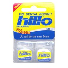 Fio Dental Hillo Pockete com 2 Unidades de 25M