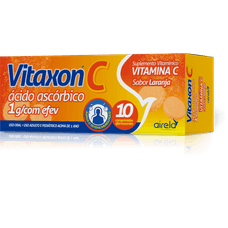Vitaxon C Airela Sabor Laranja 1g com 10 comprimidos Efervescentes