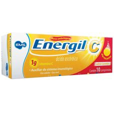 Energil C Ems 1g Sabor Laranja com 10 comprimidos Efervescentes
