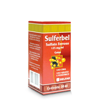 Sulferbel Belfar 125mg/ml solução Oral em gotas 30ml